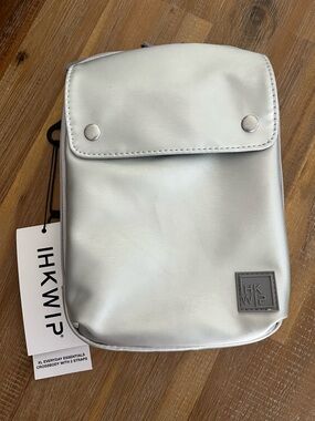 IHKWIP Silver Crossbody Bag - Compact Everyday Pouch - MISSING STRAPS